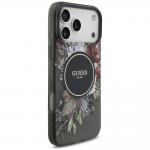 Husa Guess IML Flowers Pearl Strap cu MagSafe compatibila cu iPhone 18 Pro Max / 17 Pro Max, Negru 5 - lerato.ro