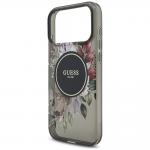 Husa Guess IML Flowers Pearl Strap cu MagSafe compatibila cu iPhone 18 Pro Max / 17 Pro Max, Negru 7 - lerato.ro