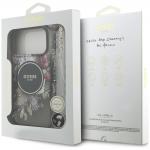 Husa Guess IML Flowers Pearl Strap cu MagSafe compatibila cu iPhone 18 Pro Max / 17 Pro Max, Negru 9 - lerato.ro