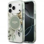 Husa Guess IML Flower Tonal Circle cu MagSafe compatibila cu iPhone 18 Pro Max / 17 Pro Max, Verde 4 - lerato.ro