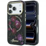 Husa Guess IML Glitter Blossom Roses cu MagSafe compatibila cu iPhone 18 Pro Max / 17 Pro Max, Negru 4 - lerato.ro