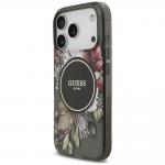 Husa Guess IML Flowers Pearl Strap cu MagSafe compatibila cu iPhone 18 Pro / 17 Pro, Negru 4 - lerato.ro