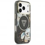 Husa Guess IML Glitter Flowers Triangle cu MagSafe compatibila cu iPhone 18 Pro Max / 17 Pro Max, Negru 5 - lerato.ro