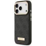 Husa Guess 4G Logo Plate cu MagSafe compatibila cu iPhone 18 Pro / 17 Pro, Negru 3 - lerato.ro