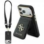 Husa Guess 4G cu MagSafe si Wallet compatibila cu iPhone 18 Pro / 17 Pro, Negru 2 - lerato.ro