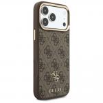 Husa Guess 4G cu MagSafe, Wallet si Lanyard compatibila cu iPhone 18 Pro Max / 17 Pro Max, Maro 5 - lerato.ro