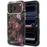 Husa Guess Blossom Roses Print cu MagSafe compatibila cu iPhone 18 Pro / 17 Pro, Burgundy 4 - lerato.ro