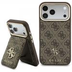 Husa Guess 4G cu MagSafe si Wallet compatibila cu iPhone 18 Pro / 17 Pro, Maro 2 - lerato.ro