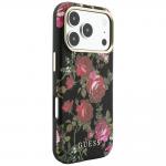 Husa Guess Blossom Roses Print cu MagSafe compatibila cu iPhone 18 Pro / 17 Pro, Negru 5 - lerato.ro