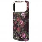 Husa Guess Blossom Roses Print cu MagSafe compatibila cu iPhone 18 Pro Max / 17 Pro Max, Burgundy 7 - lerato.ro
