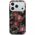 Husa Guess Blossom Roses Print cu MagSafe compatibila cu iPhone 18 Pro Max / 17 Pro Max, Negru 2 - lerato.ro