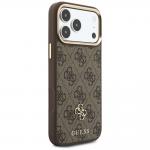 Husa Guess 4G cu MagSafe si Wallet compatibila cu iPhone 18 Pro Max / 17 Pro Max, Maro 5 - lerato.ro