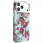 Husa Guess Blossom Roses Print cu MagSafe compatibila cu iPhone 18 Pro Max / 17 Pro Max, Albastru 5 - lerato.ro
