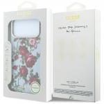 Husa Guess Blossom Roses Print cu MagSafe compatibila cu iPhone 18 Pro Max / 17 Pro Max, Albastru 9 - lerato.ro