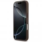 Husa Guess 4G Double Card Triangle compatibila cu iPhone 18 Pro / 17 Pro, Maro 6 - lerato.ro