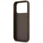 Husa Guess 4G Double Card Triangle compatibila cu iPhone 18 Pro / 17 Pro, Maro 8 - lerato.ro