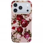 Husa Guess Blossom Roses Print cu MagSafe compatibila cu iPhone 18 Pro / 17 Pro, Roz 2 - lerato.ro