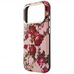 Husa Guess Blossom Roses Print cu MagSafe compatibila cu iPhone 18 Pro / 17 Pro, Roz 7 - lerato.ro