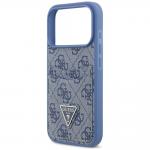 Husa Guess 4G Double Card Triangle compatibila cu iPhone 18 Pro / 17 Pro, Albastru 7 - lerato.ro