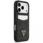 Husa Guess 4G Double Card Triangle compatibila cu iPhone 18 Pro / 17 Pro, Negru 5 - lerato.ro