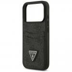 Husa Guess 4G Double Card Triangle compatibila cu iPhone 18 Pro / 17 Pro, Negru 7 - lerato.ro
