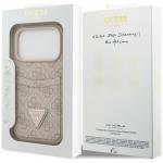 Husa Guess 4G Double Card Triangle compatibila cu iPhone 18 Pro / 17 Pro, Roz 9 - lerato.ro