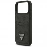 Husa Guess 4G Double Card Triangle compatibila cu iPhone 18 Pro Max / 17 Pro Max, Negru 7 - lerato.ro