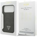 Husa Guess 4G Double Card Triangle compatibila cu iPhone 18 Pro Max / 17 Pro Max, Negru 9 - lerato.ro