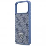 Husa Guess 4G Double Card Triangle compatibila cu iPhone 18 Pro Max / 17 Pro Max, Albastru 7 - lerato.ro