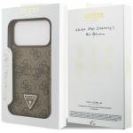 Husa Guess 4G Double Card Triangle compatibila cu iPhone 18 Pro Max / 17 Pro Max, Maro 9 - lerato.ro