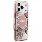 Husa Guess IML Flower Tonal Circle cu MagSafe compatibila cu iPhone 18 Pro Max / 17 Pro Max, Roz 5 - lerato.ro