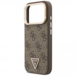 Husa Guess PU Triangle Logo and Camera Stand cu MagSafe compatibila cu iPhone 18 Pro Max / 17 Pro Max, Maro 7 - lerato.ro