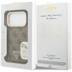 Husa Guess PU Triangle Logo and Camera Stand cu MagSafe compatibila cu iPhone 18 Pro Max / 17 Pro Max, Maro 9 - lerato.ro