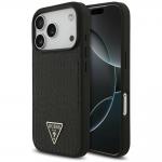 Husa Guess Croco Triangle Logo cu MagSafe compatibila cu iPhone 18 Pro Max / 17 Pro Max, Negru 4 - lerato.ro