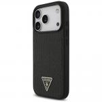 Husa Guess Croco Triangle Logo cu MagSafe compatibila cu iPhone 18 Pro Max / 17 Pro Max, Negru 3 - lerato.ro
