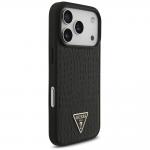 Husa Guess Croco Triangle Logo cu MagSafe compatibila cu iPhone 18 Pro Max / 17 Pro Max, Negru 5 - lerato.ro