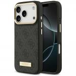 Husa Guess 4G Logo Plate cu MagSafe compatibila cu iPhone 18 Pro Max / 17 Pro Max, Negru 4 - lerato.ro