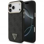 Husa Guess 4G Triangle Logo cu MagSafe compatibila cu iPhone 18 Pro Max / 17 Pro Max, Negru 4 - lerato.ro