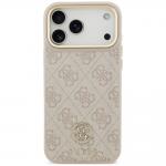 Husa Guess 4G Strass Logo cu MagSafe compatibila cu iPhone 18 Pro Max / 17 Pro Max, Roz 2 - lerato.ro