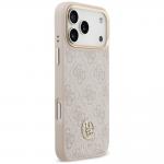 Husa Guess 4G Strass Logo cu MagSafe compatibila cu iPhone 18 Pro Max / 17 Pro Max, Roz 5 - lerato.ro