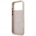Husa Guess 4G Strass Logo cu MagSafe compatibila cu iPhone 18 Pro Max / 17 Pro Max, Roz 8 - lerato.ro