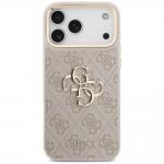 Husa Guess 4G Big 4G Classic Logo Big Strap Metal Buttons compatibila cu iPhone 18 Pro Max / 17 Pro Max, Roz 4 - lerato.ro