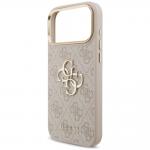 Husa Guess 4G Big 4G Classic Logo Big Strap Metal Buttons compatibila cu iPhone 18 Pro Max / 17 Pro Max, Roz 7 - lerato.ro