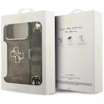 Husa Guess 4G Big 4G Classic Logo Big Strap Metal Buttons compatibila cu iPhone 18 Pro / 17 Pro, Maro 10 - lerato.ro