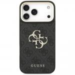 Husa Guess 4G Big 4G Classic Logo Big Strap Metal Buttons compatibila cu iPhone 18 Pro / 17 Pro, Negru 4 - lerato.ro