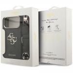 Husa Guess 4G Big 4G Classic Logo Big Strap Metal Buttons compatibila cu iPhone 18 Pro / 17 Pro, Negru 10 - lerato.ro