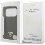 Husa Guess Croco Triangle Logo cu MagSafe compatibila cu iPhone 18 Pro / 17 Pro, Negru 9 - lerato.ro
