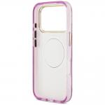 Husa Guess IML Glitter Flowers Triangle cu MagSafe compatibila cu iPhone 18 Pro Max / 17 Pro Max, Violet 8 - lerato.ro