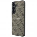 Husa Guess Embossed 4G Ring Classic Logo cu MagSafe compatibila cu Samsung Galaxy S26 FE, Maro 3 - lerato.ro