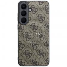 Huse si carcase Samsung Galaxy S26 FE, Husa Guess Embossed 4G Ring Classic Logo cu MagSafe compatibila cu Samsung Galaxy S26 FE, Maro, lerato.ro